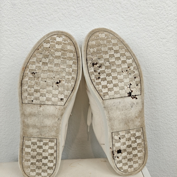Birdies The Cardinal Classic Seashell Off White Leather Sneakers Size 8 - Picture 11 of 11